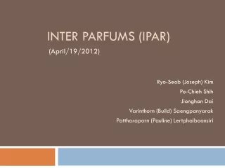 INTER PARFUMS (IPAR)