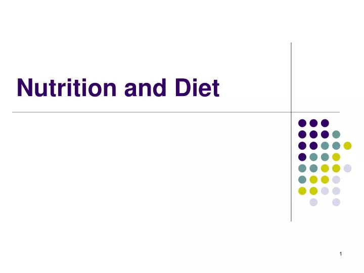 nutrition and diet