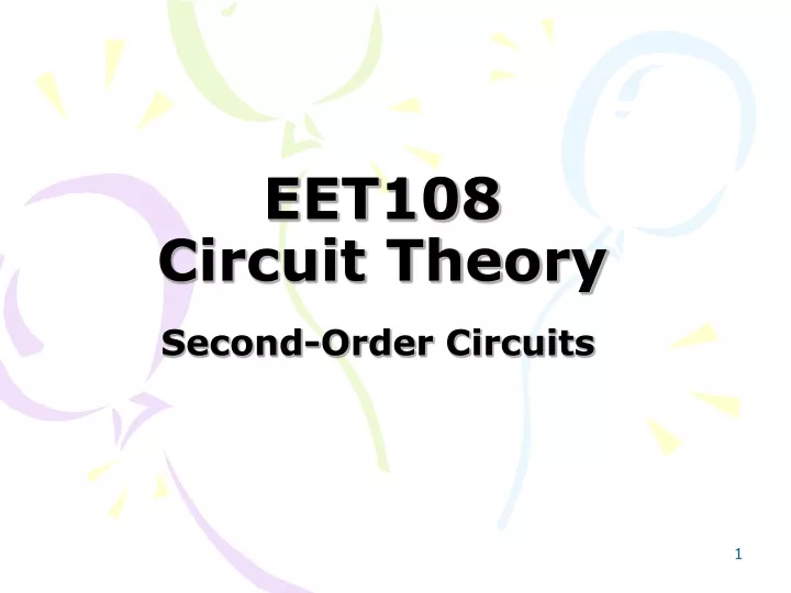 eet108 circuit theory