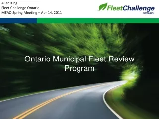 Allan King Fleet Challenge Ontario MEAO Spring Meeting – Apr 14, 2011
