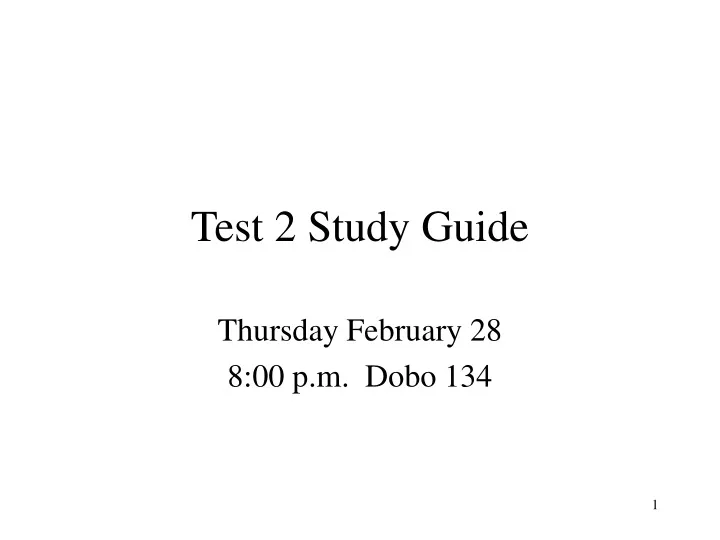 test 2 study guide