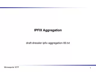 IPFIX Aggregation
