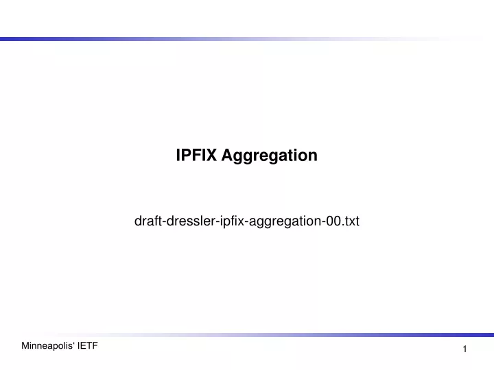 ipfix aggregation