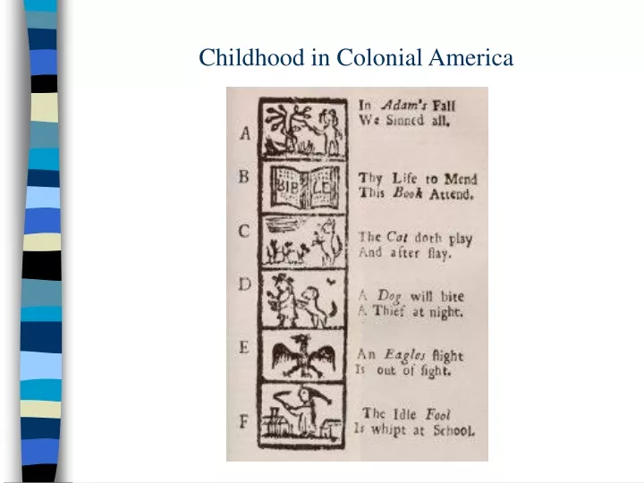 childhood in colonial america