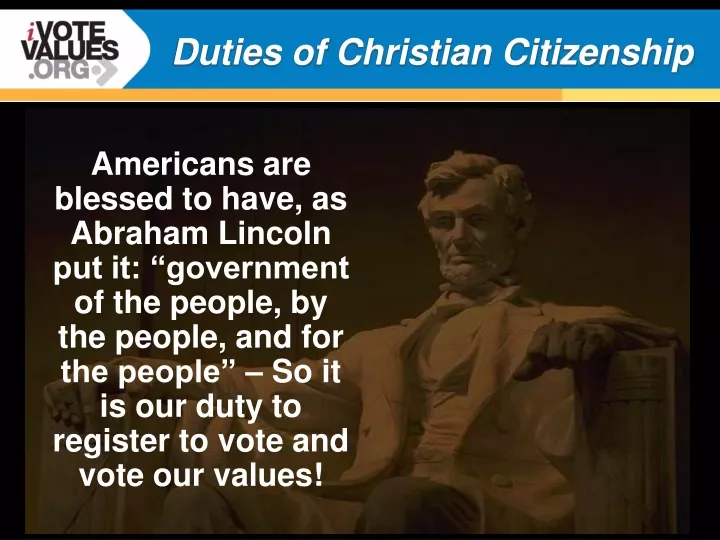 duties of christian citizenship