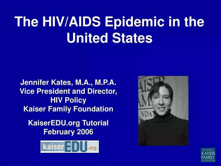 the hiv aids epidemic in the united states