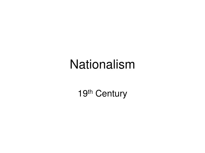 nationalism