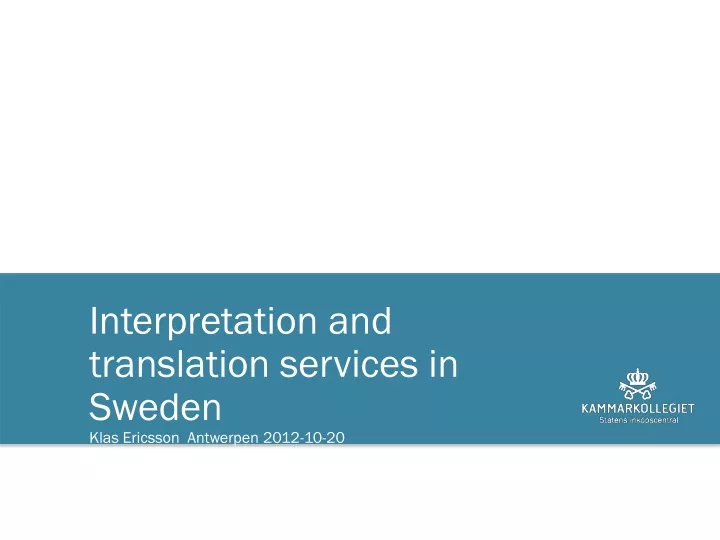interpretation and translation services in sweden