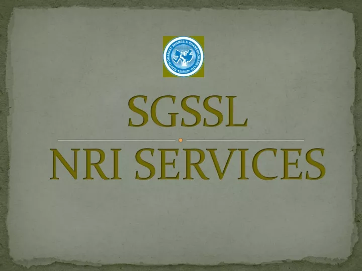 sgssl nri services