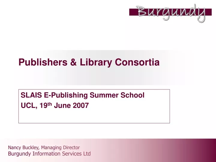 publishers library consortia