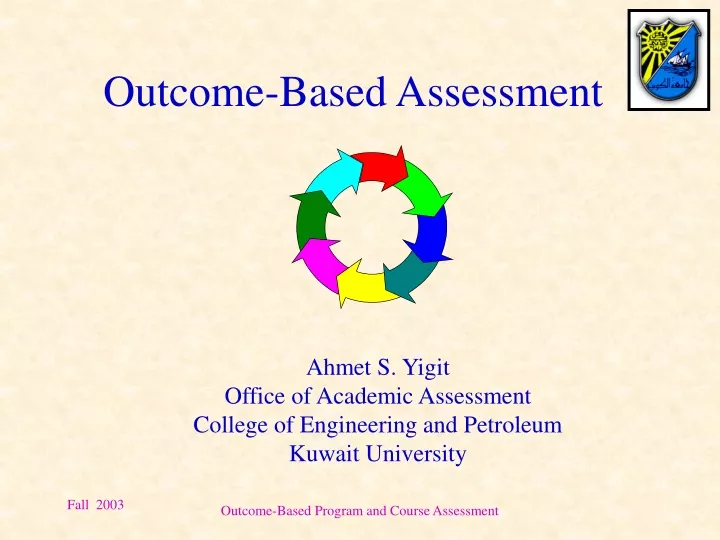 outcome based assessment