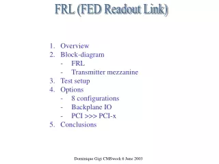 FRL (FED Readout Link)