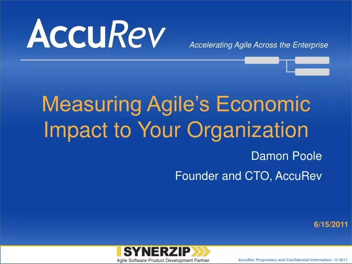 measuring agile s economic impact to your organization