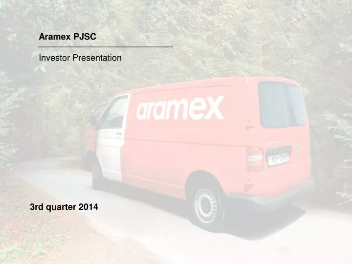 aramex pjsc investor presentation