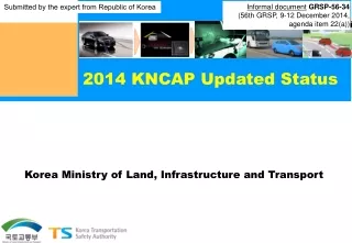 2014 KNCAP Updated Status