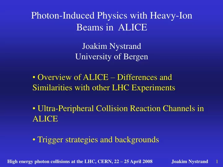 photon induced physics with heavy ion beams