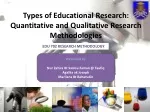 PPT - Types of Educational Research Quantitative PowerPoint ...