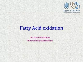 Fatty Acid oxidation