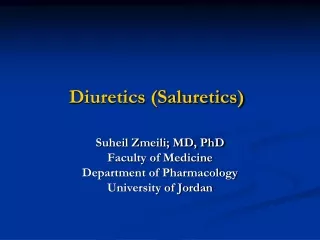 Diuretics (Saluretics)