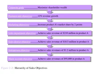 Figure 2-2 :  Hierarchy of Sales Objectives