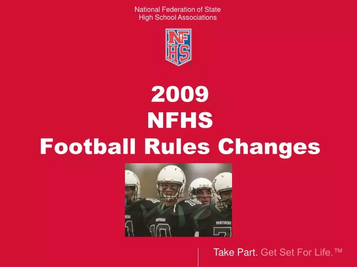 2009 nfhs football rules changes