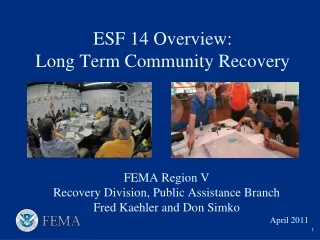 ESF 14 Overview: Long Term Community Recovery
