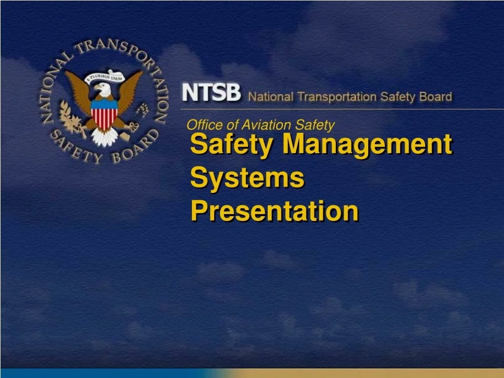 PPT - Ensuring Aviation Safety: Importance of Safety Management Systems ...