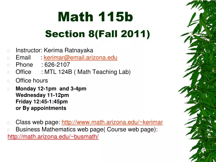 math 115b section 8 fall 2011