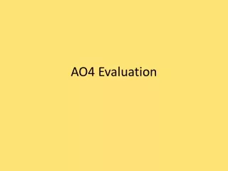 AO4 Evaluation