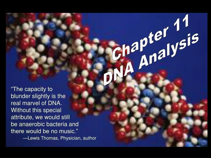 chapter 11 dna analysis
