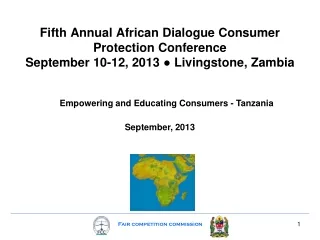 Empowering and Educating Consumers - Tanzania