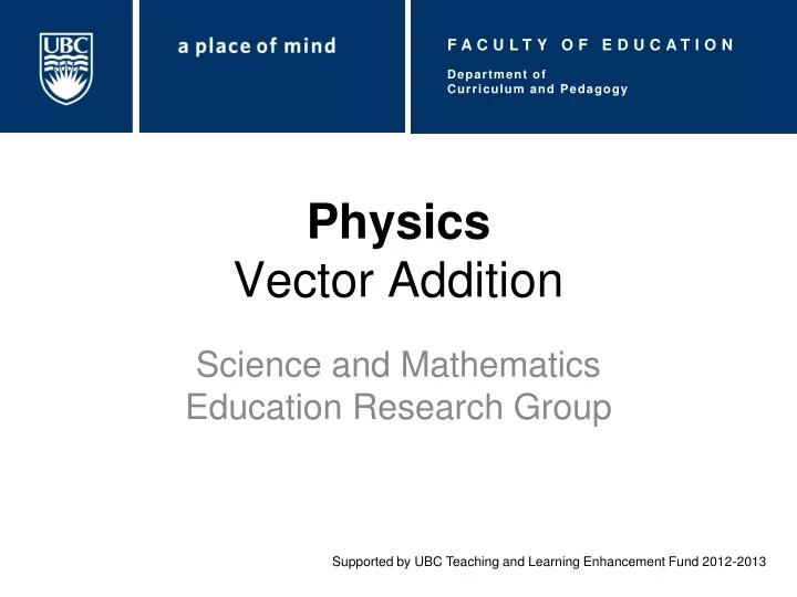 physics vector addition