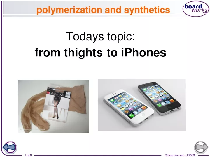 polymerization and synthetics