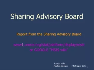 Sharing Advisory Board