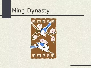 Ming Dynasty