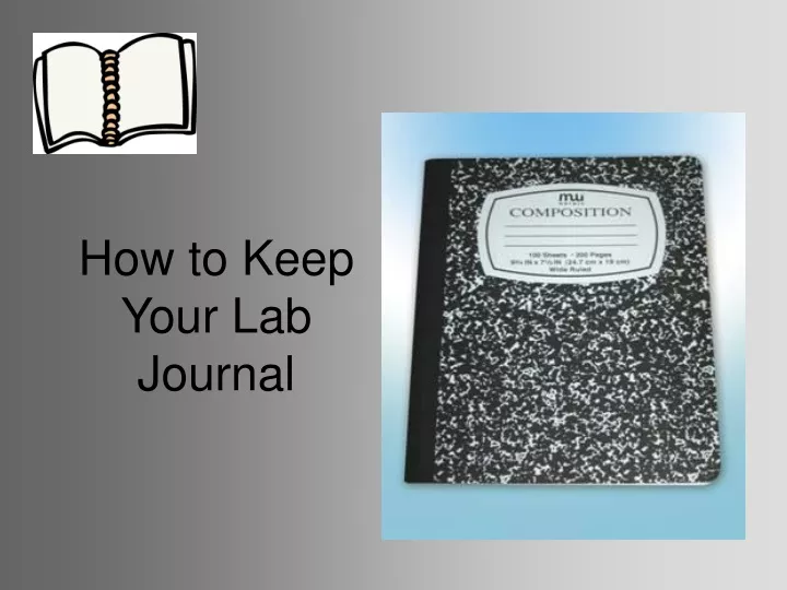 how to keep your lab journal