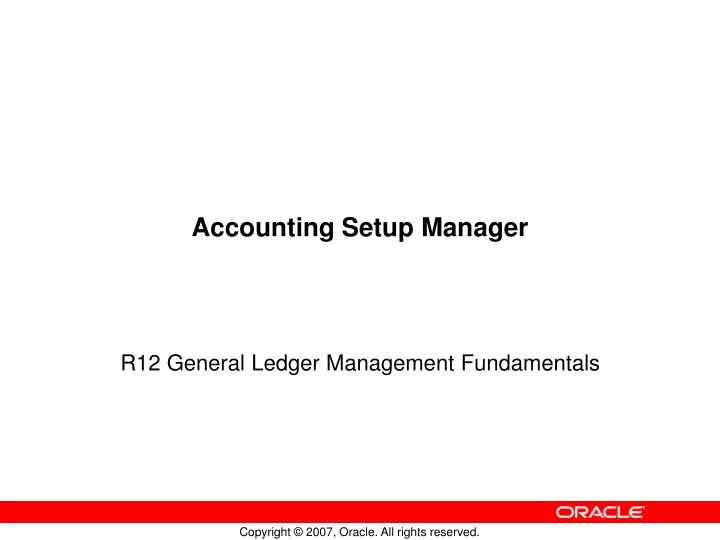 accounting setup manager