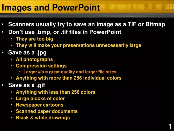 images and powerpoint