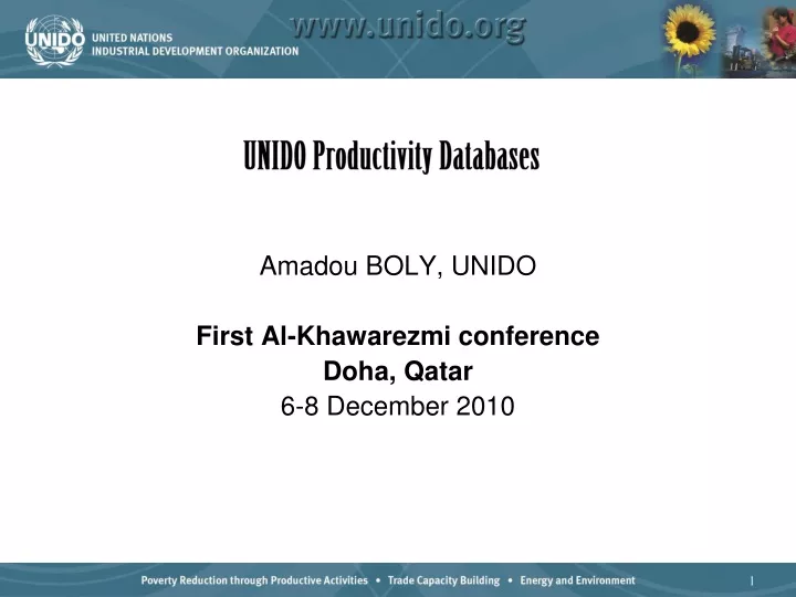unido productivity databases