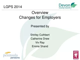 Overview Changes for Employers