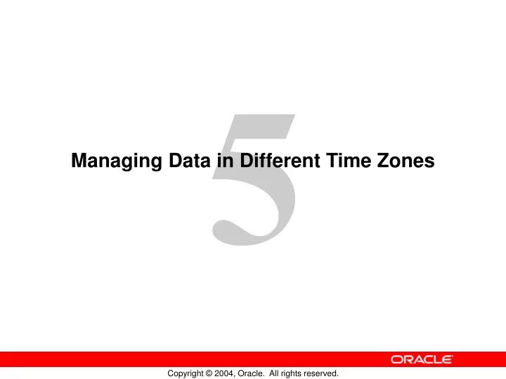 managing data in different time zones