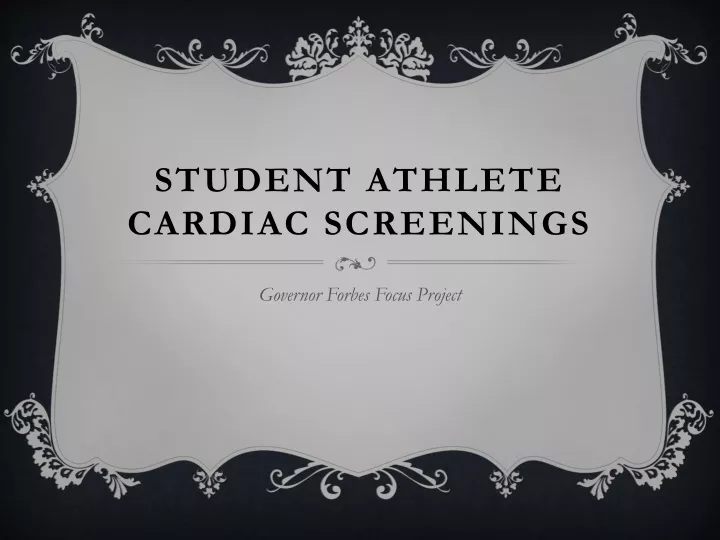 student athlete cardiac screenings