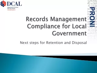Records Management Compliance for Local Government