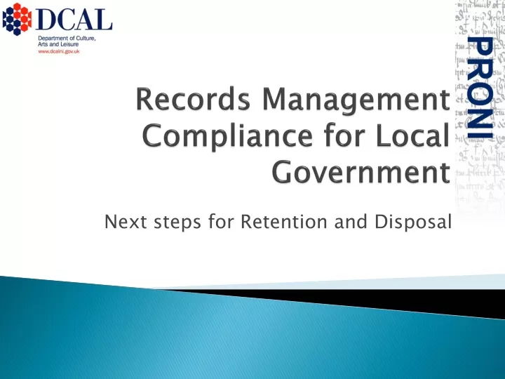 records management compliance for local government