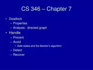 CS 346 – Chapter 7