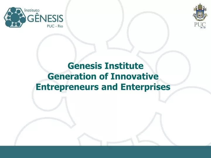 genesis institute generation of innovative