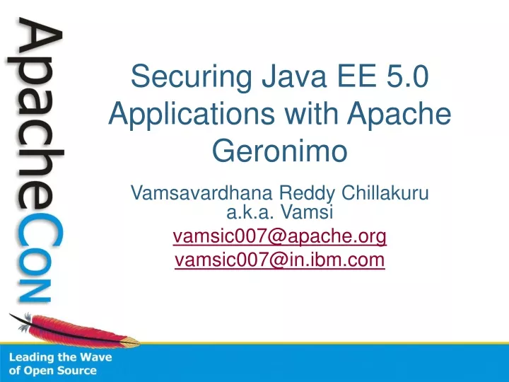 securing java ee 5 0 applications with apache geronimo