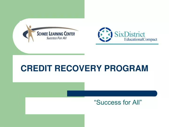 credit recovery program