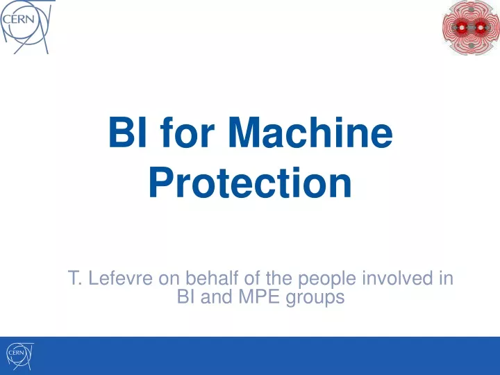 bi for machine protection