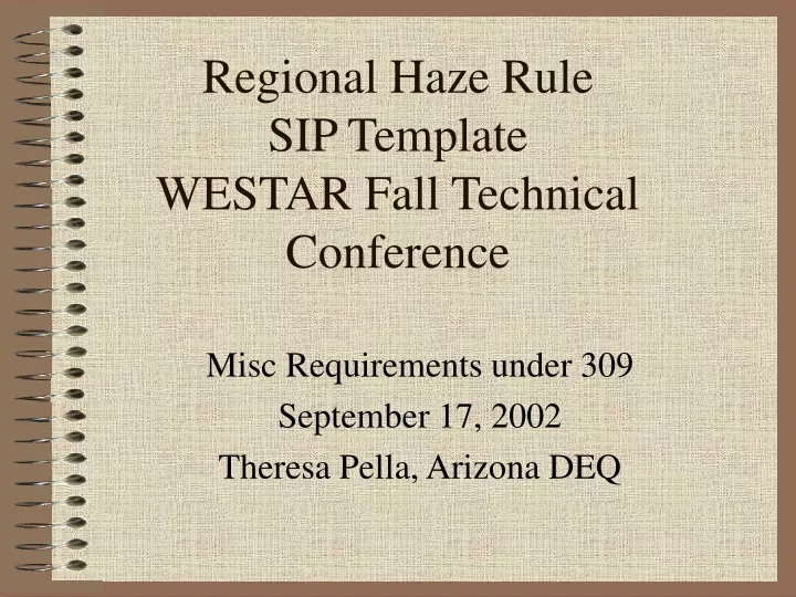 regional haze rule sip template westar fall technical conference